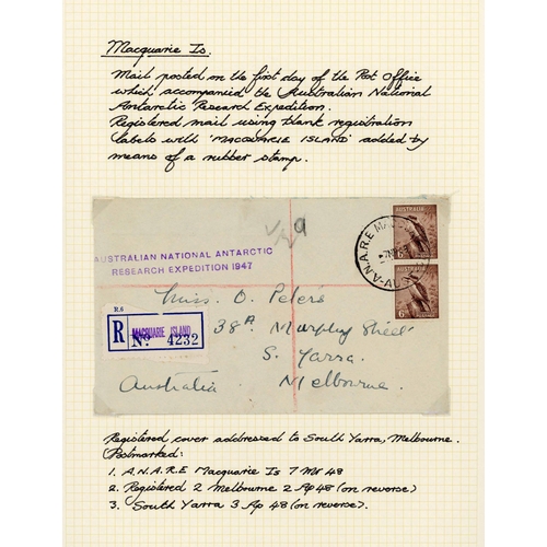 315 - 1948-69 MAIL & FDCs, PLUS STAMPS ISSUES: An album containing covers mounted on written-up pages inc.... 