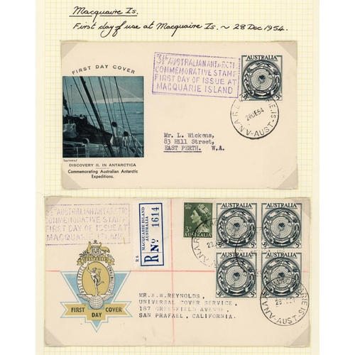 315 - 1948-69 MAIL & FDCs, PLUS STAMPS ISSUES: An album containing covers mounted on written-up pages inc.... 