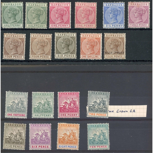 323 - 1882-97 MINT & USED COLLECTION WITH DUPLICATION on stock cards inc. 1882-86 set complete used(cat £2... 