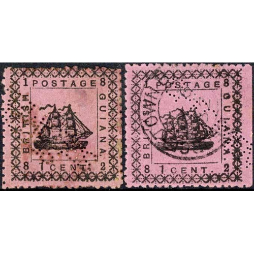 338 - 1882 1c MAGENTA VARIETY: A mint 1882 1c magenta with 