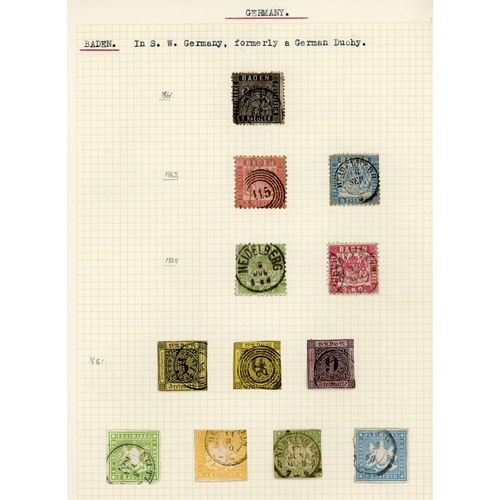 424 - 1872-1948 MINT & USED COLLECTION & EARLIER GERMAN STATES COLLECTION in an album; a good solid collec... 