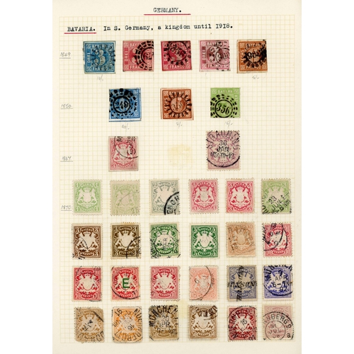 424 - 1872-1948 MINT & USED COLLECTION & EARLIER GERMAN STATES COLLECTION in an album; a good solid collec... 