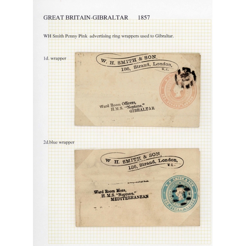 430 - 1840-1996 POSTAL HISTORY COLLECTION; A neatly-written-up collection inc. 1840 merchant's letter to I... 