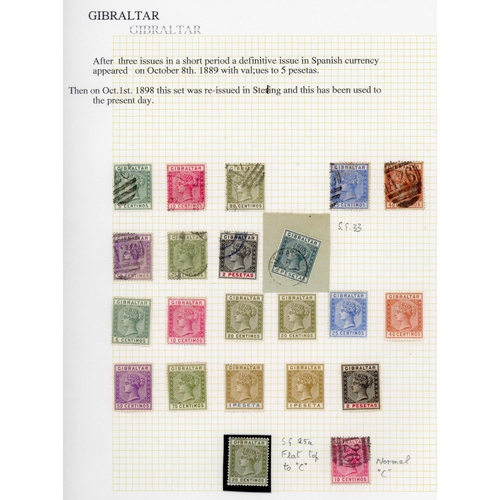 432 - 1857-2011 MINT AND USED COLLECTION inc. GB 1d red-brown cancelled 'G' and values to 6d cancelled 'A2... 