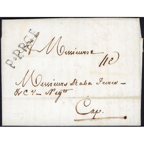 467 - 1777 LETTER FROM PORT AU PRINCE TO CAP: Manuscript 