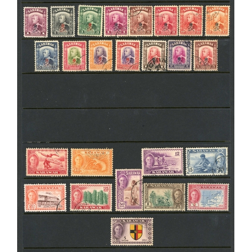 672 - 1923-50 USED COLLECTION inc. 1923 2c on 12c (SG73), 1932 set, 1934-41 set (ex 2c black & 15c blue), ... 