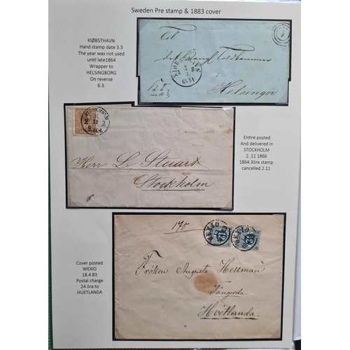 691 - POSTAL HISTORY COLLECTION 1838-2008; A well-presented collection of pre-stamp, military and postal s... 