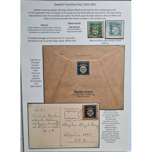 691 - POSTAL HISTORY COLLECTION 1838-2008; A well-presented collection of pre-stamp, military and postal s... 