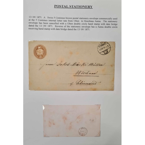 700 - POSTAL STATIONERY COLLECTION: Large binder with the almost exclusively used collection of cards, env... 