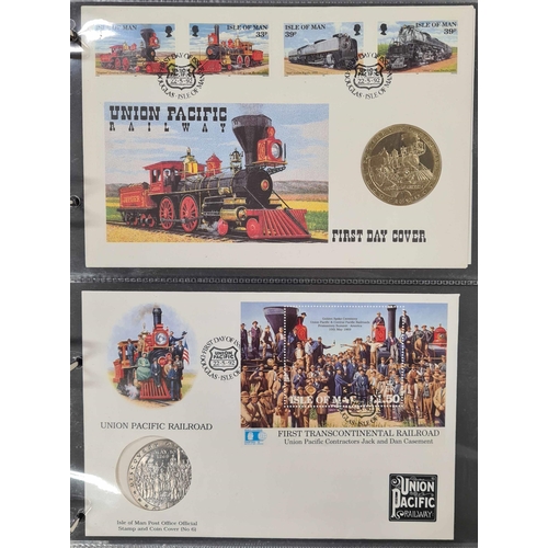 813 - COIN COVER COLLECTION: 1969-2019 range of coin & medallion covers in 10 binders. Mostly GB Royal Mai... 