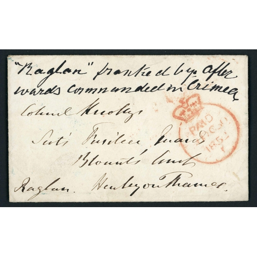 862 - PRESTAMP MIX INC. 2 'DOCKWRAS', LORD RAGLAN O.H.M.S. COVER, ETC.: 1766-1847 group mainly to/ex Londo... 