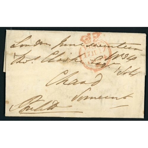 862 - PRESTAMP MIX INC. 2 'DOCKWRAS', LORD RAGLAN O.H.M.S. COVER, ETC.: 1766-1847 group mainly to/ex Londo... 