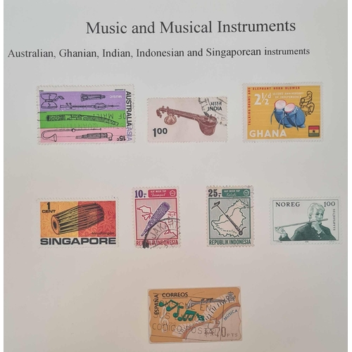 89 - MUSIC & MUSICAL INSTRUMENTS: A box file containing a 68 page display of 1990s-early 2000s covers fra... 