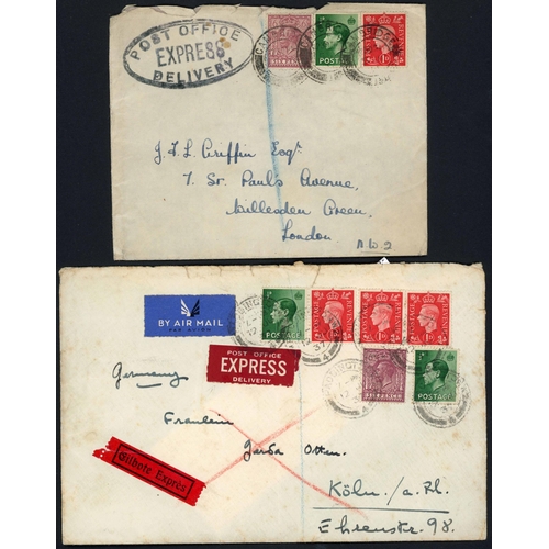 921 - QV-QEII MISCELLANY: A group of covers marked with an 