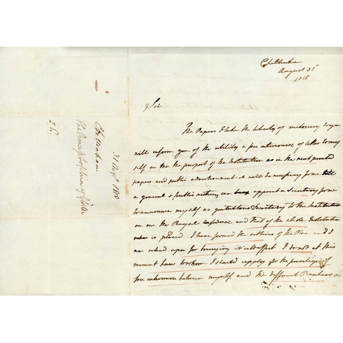 937 - ROYALTY & V.I.P.s - AUTOGRAPHS & ABUSE OF FRANKING PRIVILEGE  - SON & NIECE OF GEORGE III, ETC.; 181... 