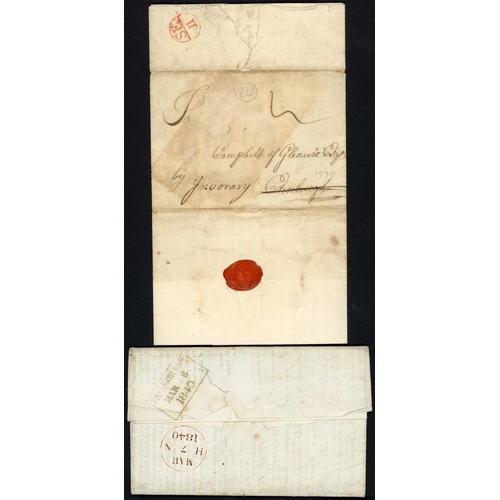 1217 - MISCELLANY of mainly pre-stamp letters & covers c1756-1860s with some emphasis on Scotland; inc. par... 