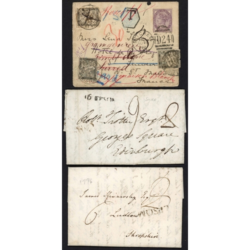 1315 - 1788-1946: Selection inc. 1788 EL to Edinburgh with fine & uncommon 16 EPSOM hs (SY218); 1792 EL to ... 