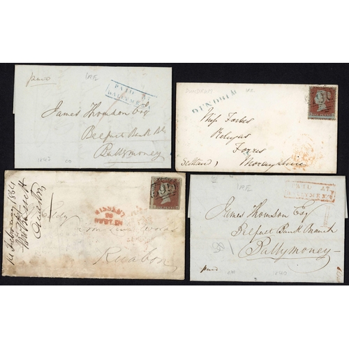 1358 - PRESTAMP AND LATER COLLECTION: 1792-c.1970 with 1792 EL to Kells with FREE hs in circle and (Castle)... 