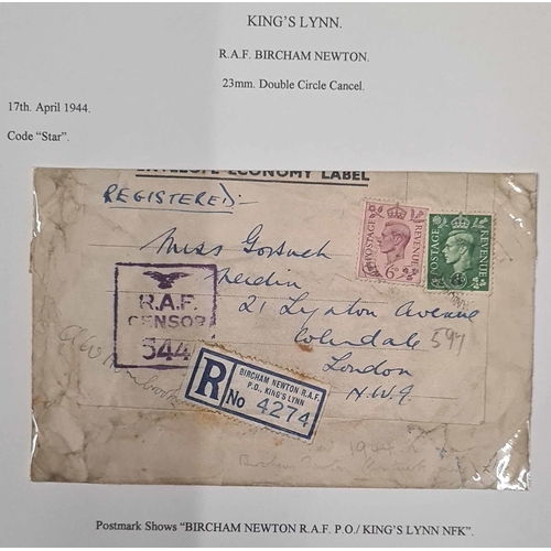 1264 - KING'S LYNN - 1799-2001 VILLAGES A-C: Anmer-Crimplesham; RAF Bircham Newton 1941 incoming letter, 19... 