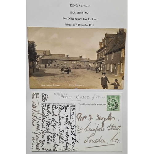 1265 - KING'S LYNN - VILLAGES D-F: 1792-1972 collection of villages from Denver to Foulden in 6 red ring bi... 