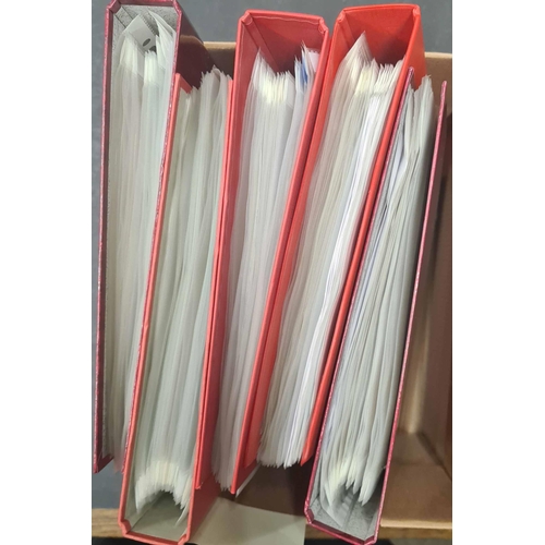 1268 - KING'S LYNN - VILLAGES S-Sy: 1775-2000 Sedgeford - Syderstone. 5 red ring binders. includes 8 PPCs o... 