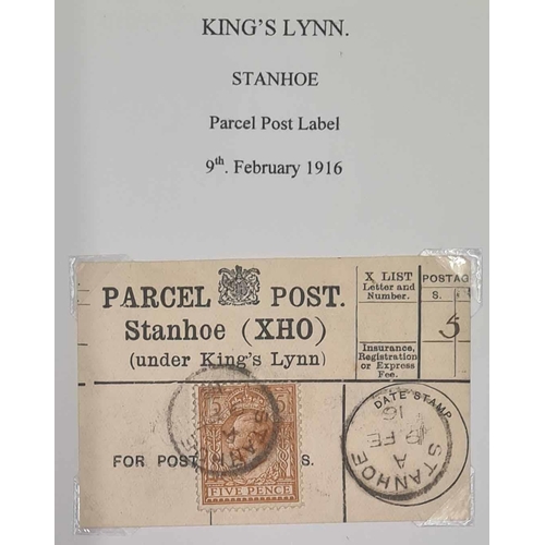 1268 - KING'S LYNN - VILLAGES S-Sy: 1775-2000 Sedgeford - Syderstone. 5 red ring binders. includes 8 PPCs o... 