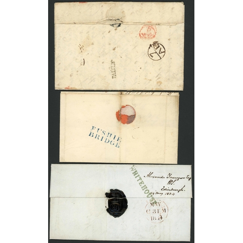 1337 - PRESTAMP HAND-PICKED COVERS WITH S. LINE/CURVED MARKS INC. COLOURS, SPELLING ERRORS, ETC.; 1746-1839... 