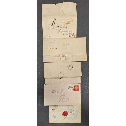 1246 - 1739-c.1950: Quantity inc. scarce 1739 EL to London with fine albino HON / ITON hs (DN735); undated ... 