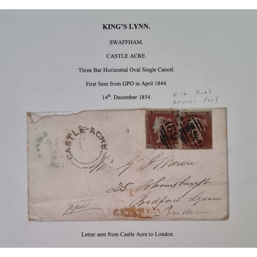 1285 - KING'S LYNN DISTRICT - TOWN & VILLAGE DUPLEX STUDY: 1844-1973 Binder of covers on well-annotated pag... 