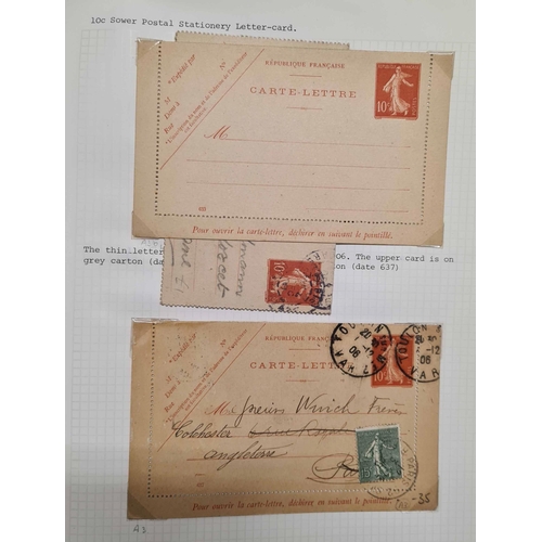 397 - POSTAL STATIONERY:  c1870s-1990s extensive, untidy collection in 5 albums inc. used / unused example... 