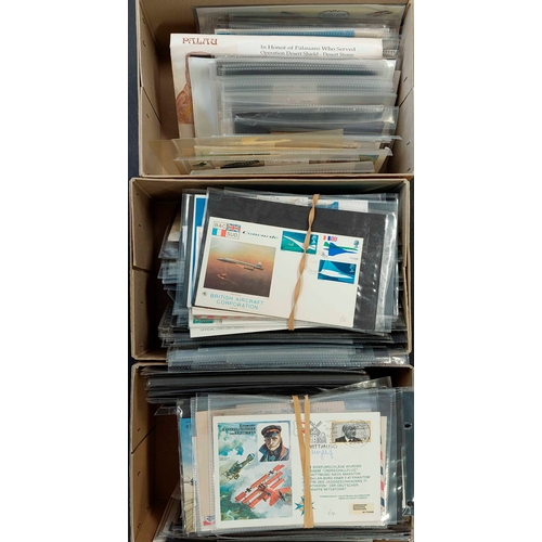 238 - FLOWN COVERS, SOME SIGNED, EX DEALER'S STOCK: 1941-2003 wide selection of special or first flight co... 