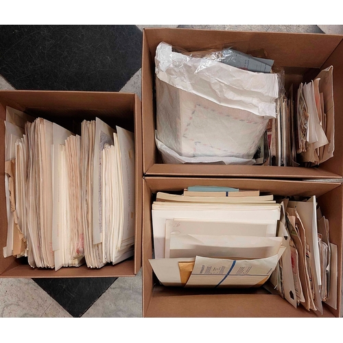 25 - ACCUMULATION OF MAINLY MODERN POSTAL HISTORY: 3 cartons containing a large qty of covers inc. German... 