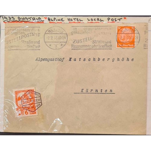 318 - MISCELLANY OF STAMPS & POSTAL HISTORY: A carton containing a well-researched & written-up cover coll... 