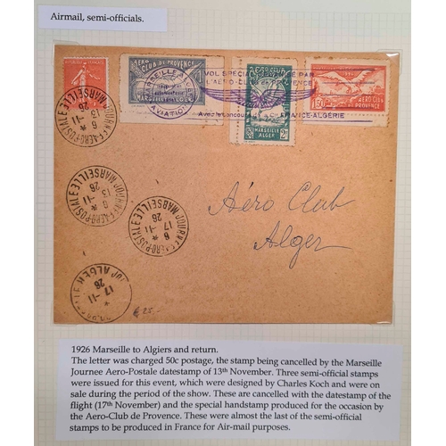 400 - AIR MEETINGS: c1909-30s range of special air labels, many on postcards or covers, written up in an a... 