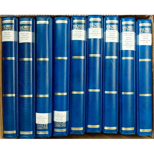 843 - DECIMAL MACHIN BOOKLET COLLECTION: Nine binders with the well-organized collection of folded, window... 