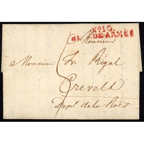 140 - ON THE POLISH BORDER - GERMAN OFFICER'S LETTER EX SCHWEDT AN DER ODER WITH RED 