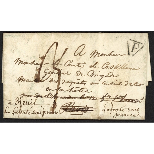 155 - THE RETREAT - FRENCH OFFICER'S LETTER SENT WHILE SUFFERING FROSTBITE DURING THE MARCH FROM 