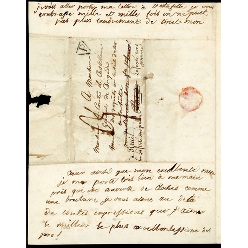 155 - THE RETREAT - FRENCH OFFICER'S LETTER SENT WHILE SUFFERING FROSTBITE DURING THE MARCH FROM 