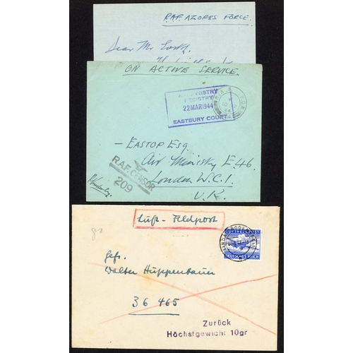 128 - EUROPE INC. GB WWII MAILS: 1939-45 with 1940 