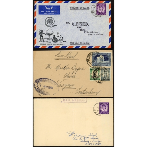 138 - POST WWII WORLDWIDE MILITARY MAILS: 1946-c1990 collection of worldwide military mails inc. 1947 env.... 