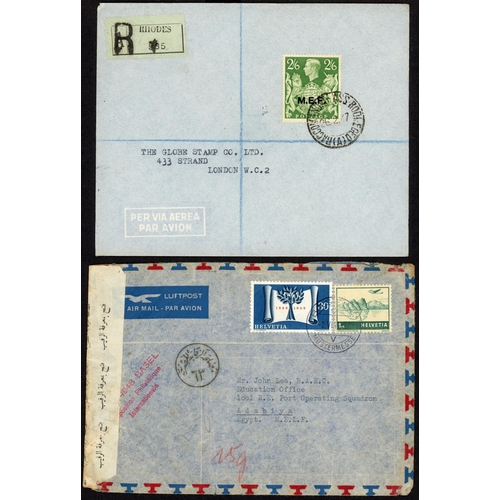 138 - POST WWII WORLDWIDE MILITARY MAILS: 1946-c1990 collection of worldwide military mails inc. 1947 env.... 