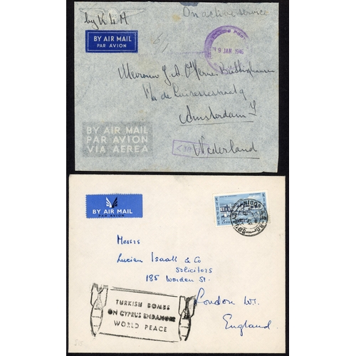 138 - POST WWII WORLDWIDE MILITARY MAILS: 1946-c1990 collection of worldwide military mails inc. 1947 env.... 