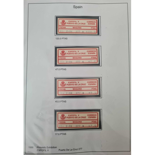 3 - WORLDWIDE 'POST & GO' TYPE COLLECTION: Three large binders housing written-up collections of 'Post &... 