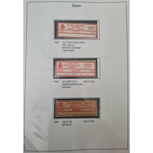 3 - WORLDWIDE 'POST & GO' TYPE COLLECTION: Three large binders housing written-up collections of 'Post &... 