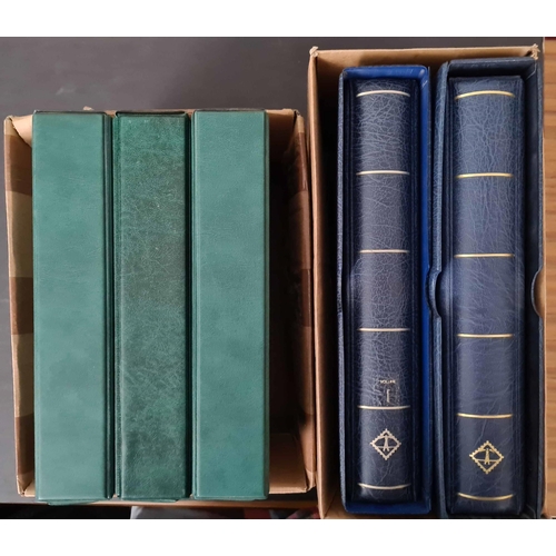 56 - GOOD USED ALBUMS WITH SLIP-CASES: Two cartons containing padded Lighthouse Perfect turn-bar albums (... 