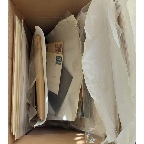 21 - EUROPEAN ACCUMULATION OF STAMPS & COVERS c.1812 ONWARDS: A carton of predominantly pre-1940 postal h... 