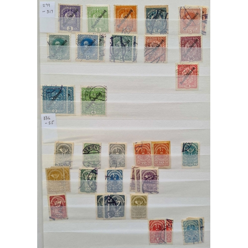 38 - SPAIN, ITALY, AUSTRIA & EASTERN EUROPE, ETC.: Carton holding six albums/stock books with general, ea... 