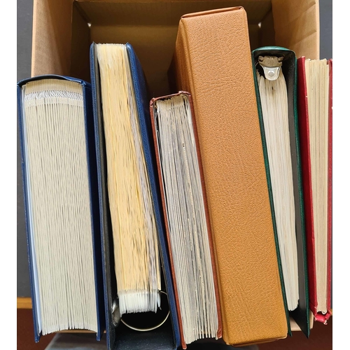 38 - SPAIN, ITALY, AUSTRIA & EASTERN EUROPE, ETC.: Carton holding six albums/stock books with general, ea... 