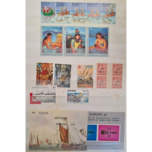 26 - MAINLY MODERN WORLDWIDE MISCELLANY: Two cartons containing seven albums/stockbooks and a quantity of... 