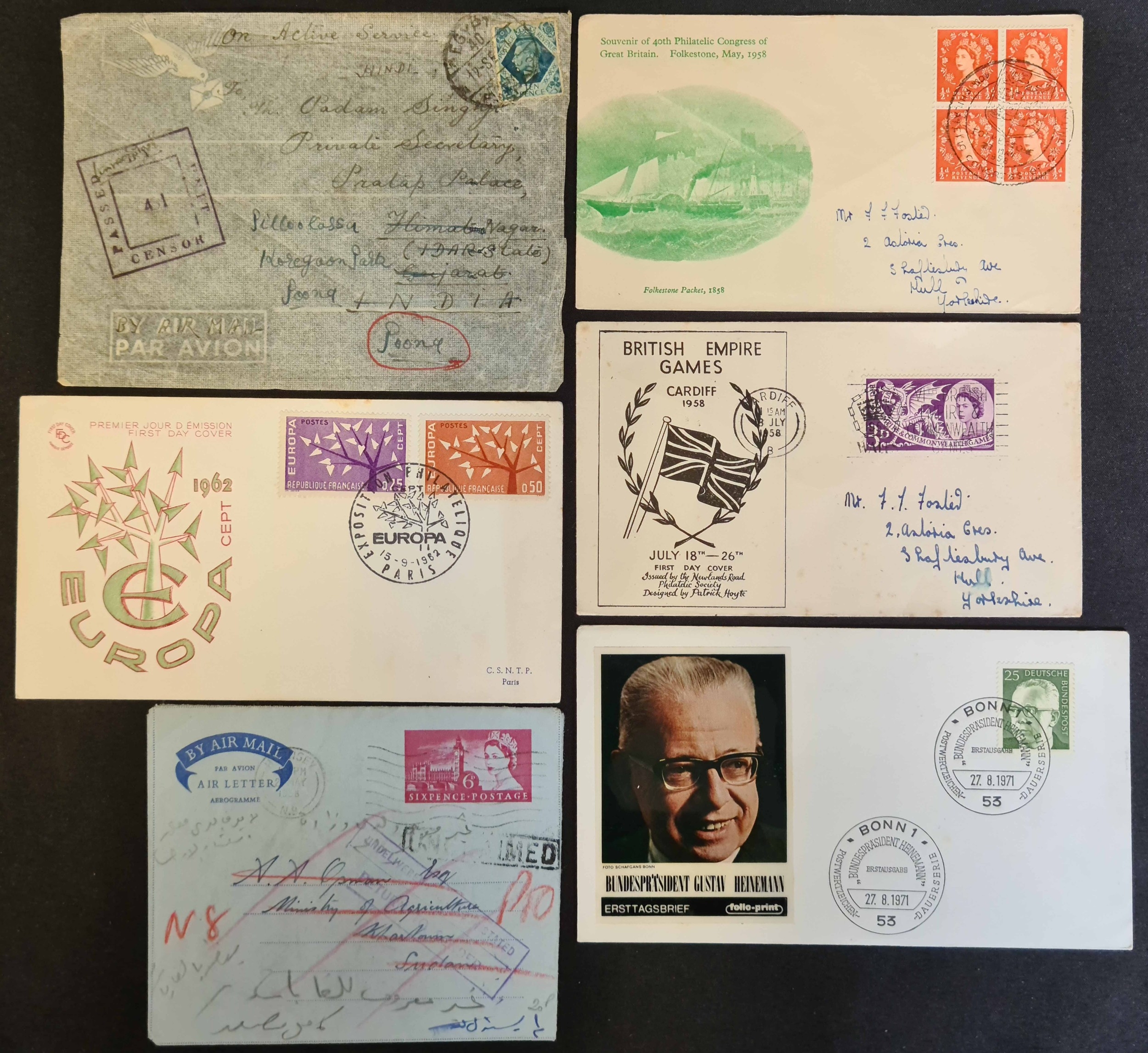 1898-1954 UNTIDY ACCUMULATION with mint camel issues, but mostly used ...